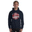 Man wearing Cypress Springs High School Panthers Navy Classic Unisex Hoodie 210