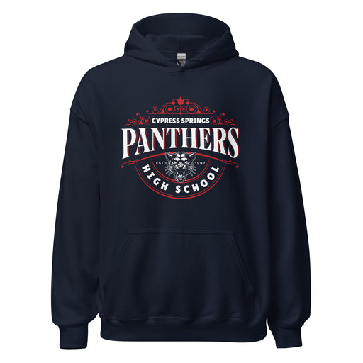 Cypress Springs High School Panthers Navy Classic Unisex Hoodie 211