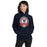 Woman wearing Cypress Springs High School Panthers Navy Classic Unisex Hoodie 212