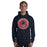 Man wearing Cypress Springs High School Panthers Navy Classic Unisex Hoodie 215