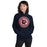 Woman wearing Cypress Springs High School Panthers Navy Classic Unisex Hoodie 216