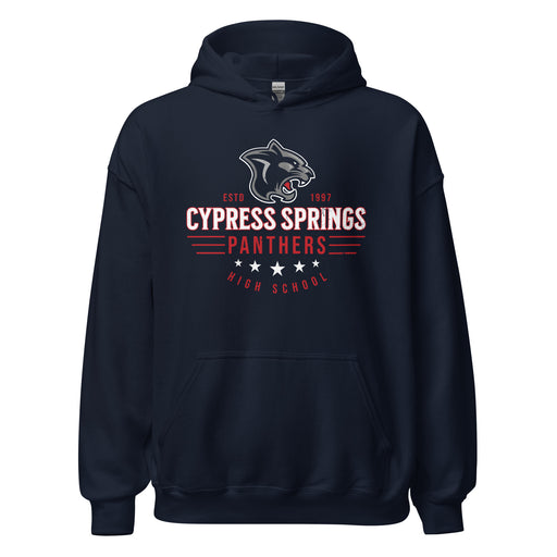 Cypress Springs High School Panthers Navy Classic Unisex Hoodie 217