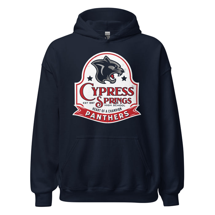 Cypress Springs High School Panthers Navy Classic Unisex Hoodie 219