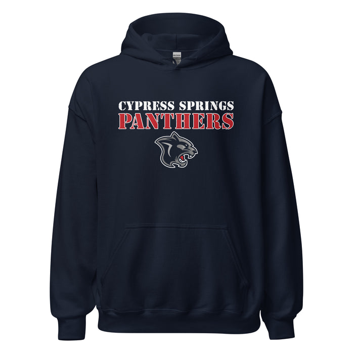 Cypress Springs High School Panthers Navy Classic Unisex Hoodie 221