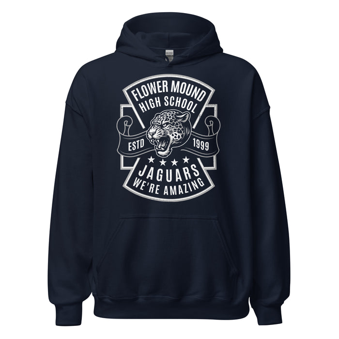 Flower Mound High School Jaguars Navy Blue Classic Unisex Hoodie 207