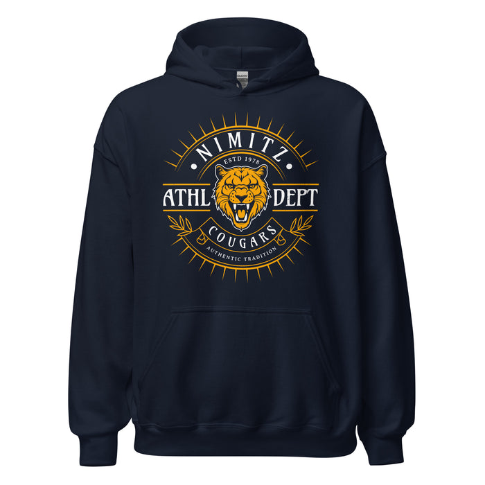 Nimitz High School Cougars Navy Blue Classic Unisex Hoodie 201