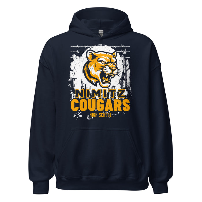 Nimitz High School Cougars Navy Blue Classic Unisex Hoodie 202