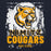 Close-up view of Nimitz High School Cougars Navy Blue Classic Unisex Hoodie 202