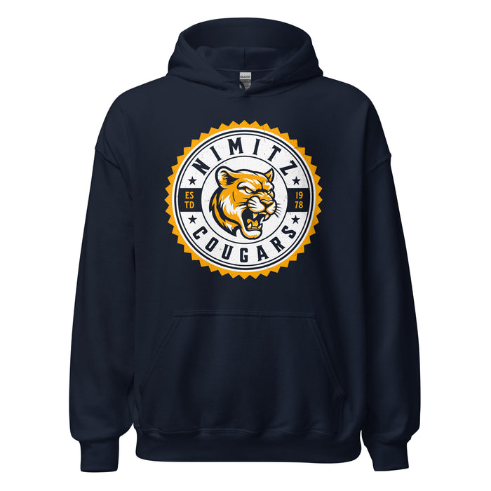 Nimitz High School Cougars Navy Blue Classic Unisex Hoodie 203