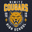 Close-up view of Nimitz High School Cougars Navy Blue Classic Unisex Hoodie 204