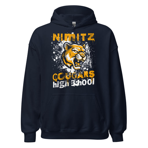 Nimitz High School Cougars Navy Blue Classic Unisex Hoodie 205