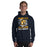 Man wearing Nimitz High School Cougars Navy Blue Classic Unisex Hoodie 205