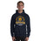 Man wearing Nimitz High School Cougars Navy Blue Classic Unisex Hoodie 206