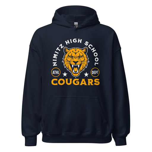 Nimitz High School Cougars Navy Blue Classic Unisex Hoodie 208