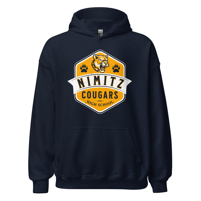 Nimitz High School Cougars Navy Blue Classic Unisex Hoodie 209