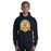 Man wearing Nimitz High School Cougars Navy Blue Classic Unisex Hoodie 212