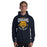 Man wearing Nimitz High School Cougars Navy Blue Classic Unisex Hoodie 213