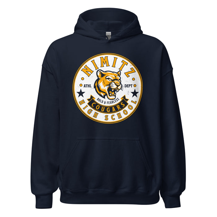 Nimitz High School Cougars Navy Blue Classic Unisex Hoodie 215