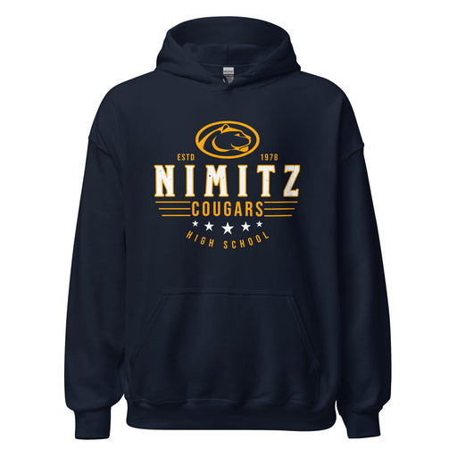 Nimitz High School Cougars Navy Blue Classic Unisex Hoodie 217