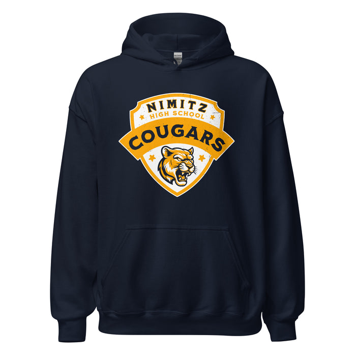 Nimitz High School Cougars Navy Blue Classic Unisex Hoodie 221