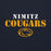 Close-up view of Nimitz High School Cougars Navy Blue Classic Unisex Hoodie 222