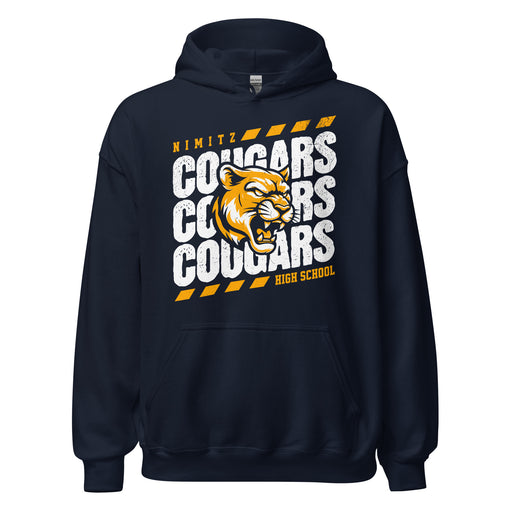 Nimitz High School Cougars Navy Blue Classic Unisex Hoodie 223