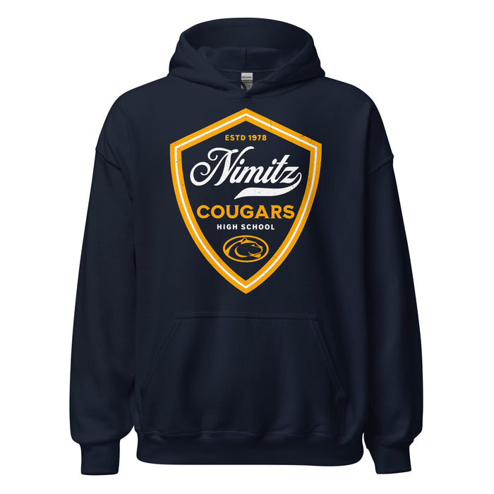 Nimitz High School Cougars Navy Blue Classic Unisex Hoodie 225