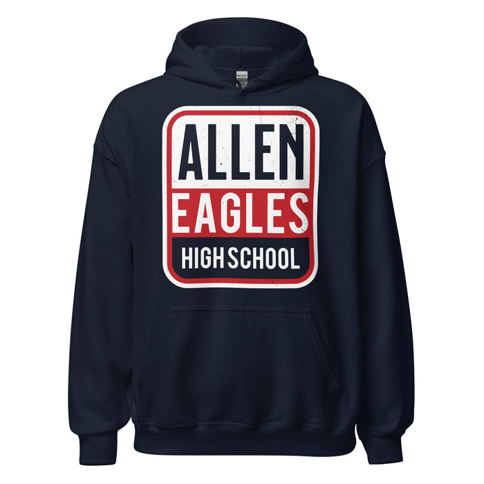 Allen High School Eagles Classic Navy Unisex Hoodie 001