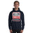 Man wearing Allen High School Eagles Classic Navy Unisex Hoodie 001