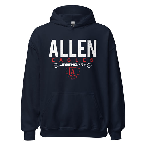 Allen High School Eagles Classic Navy Unisex Hoodie 003