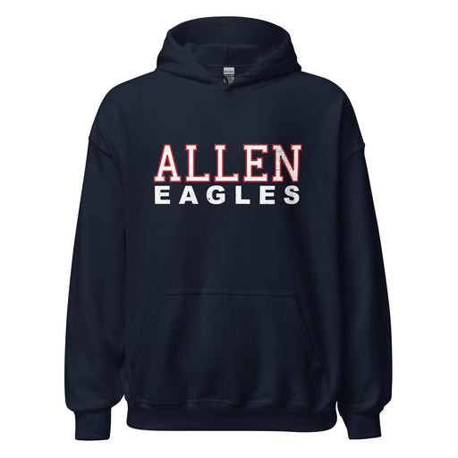 Allen High School Eagles Classic Navy Unisex Hoodie 010