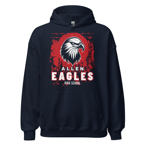 Allen High School Eagles Classic Navy Unisex Hoodie 206