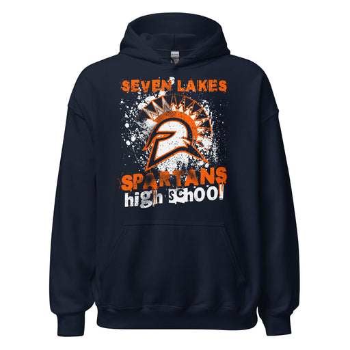 Seven Lakes High School Spartans Navy Classic Unisex Hoodie 205