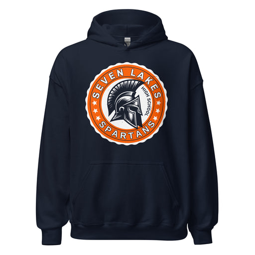 Seven Lakes High School Spartans Navy Classic Unisex Hoodie 216