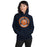 Woman wearing Seven Lakes High School Spartans Navy Classic Unisex Hoodie 220