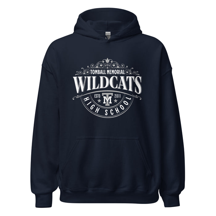 Tomball Memorial High School Wildcats Navy Classic Unisex Hoodie 211