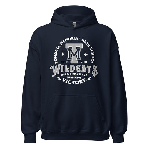 Tomball Memorial High School Wildcats Navy Classic Unisex Hoodie 206