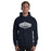 Man wearing Tomball Memorial High School Wildcats Navy Classic Unisex Hoodie 009