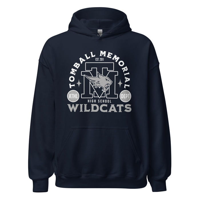 Tomball Memorial High School Wildcats Navy Classic Unisex Hoodie 208