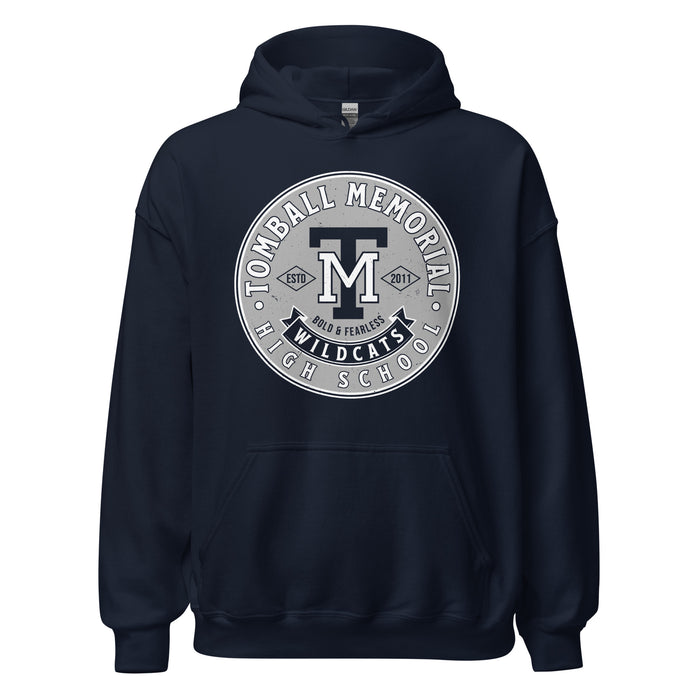 Tomball Memorial High School Wildcats Navy Classic Unisex Hoodie 215