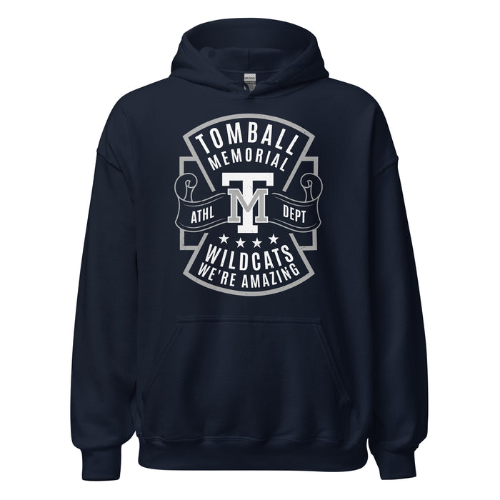 Tomball Memorial High School Wildcats Navy Classic Unisex Hoodie 207