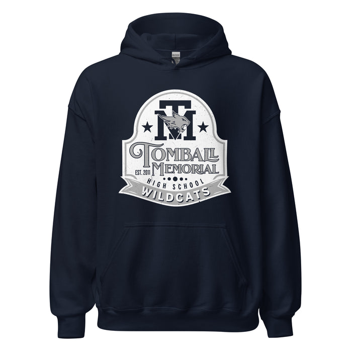 Tomball Memorial High School Wildcats Navy Classic Unisex Hoodie 219