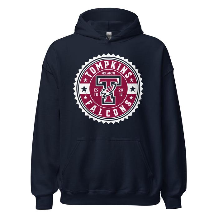 Tompkins High School Falcons Navy Classic Unisex Hoodie 203