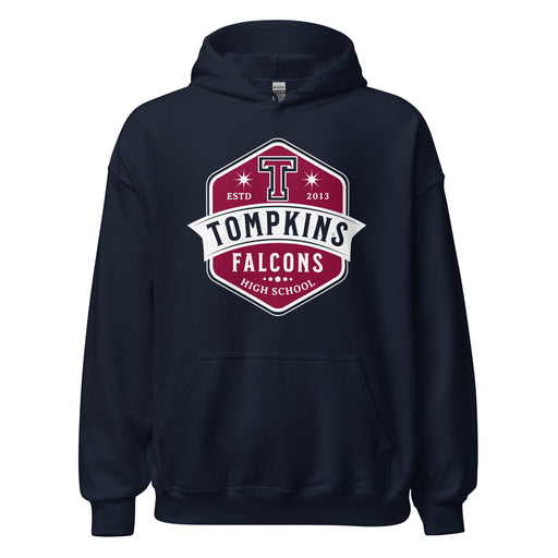 Tompkins High School Falcons Navy Classic Unisex Hoodie 209