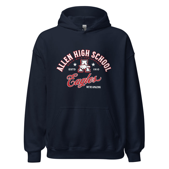 Allen High School Eagles Classic Navy Unisex Hoodie 218