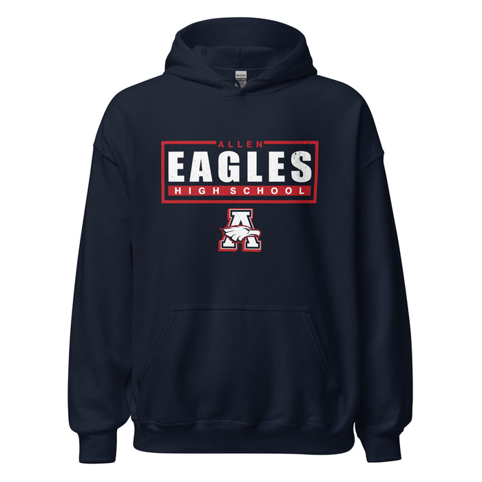 Allen High School Eagles Classic Navy Unisex Hoodie 049