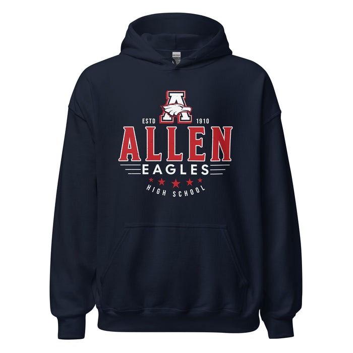 Allen High School Eagles Classic Navy Unisex Hoodie 203