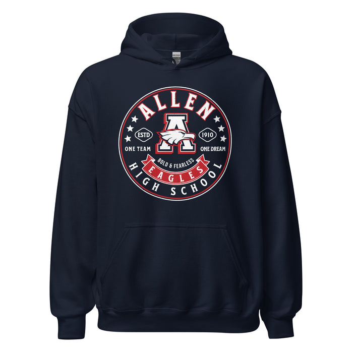 Allen High School Eagles Classic Navy Unisex Hoodie 220