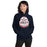 Woman wearing Allen High School Eagles Classic Navy Unisex Hoodie 215