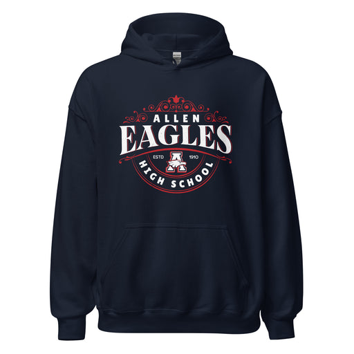 Allen High School Eagles Classic Navy Unisex Hoodie 214